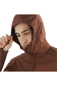 Salomon forro polar hombre OUTLINE ROJO vista detalle