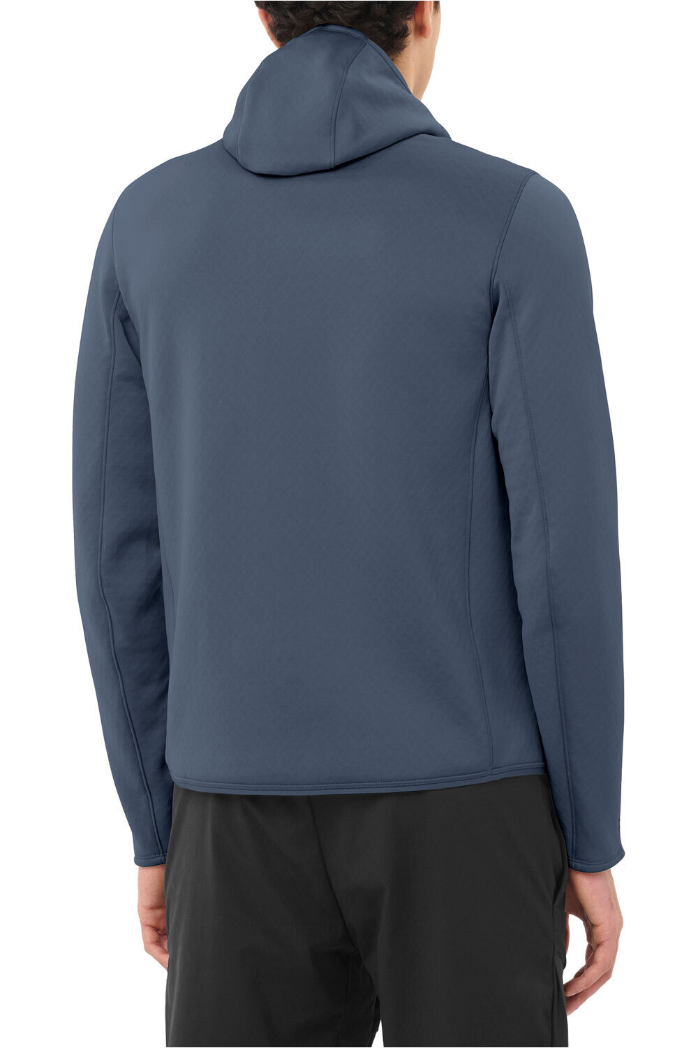 Salomon forro polar hombre OUTLINE WARM AZUL vista trasera