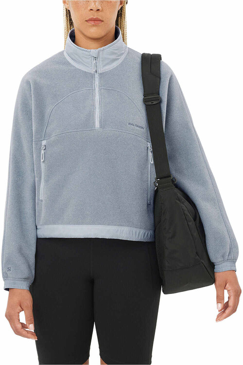 Salomon forro polar mujer CHROMA FLEECE AZUL