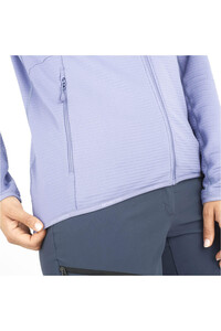 Salomon forro polar mujer ESSENTIAL LIGHTWARM AZUL 03