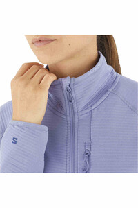 Salomon forro polar mujer ESSENTIAL LIGHTWARM AZUL 04