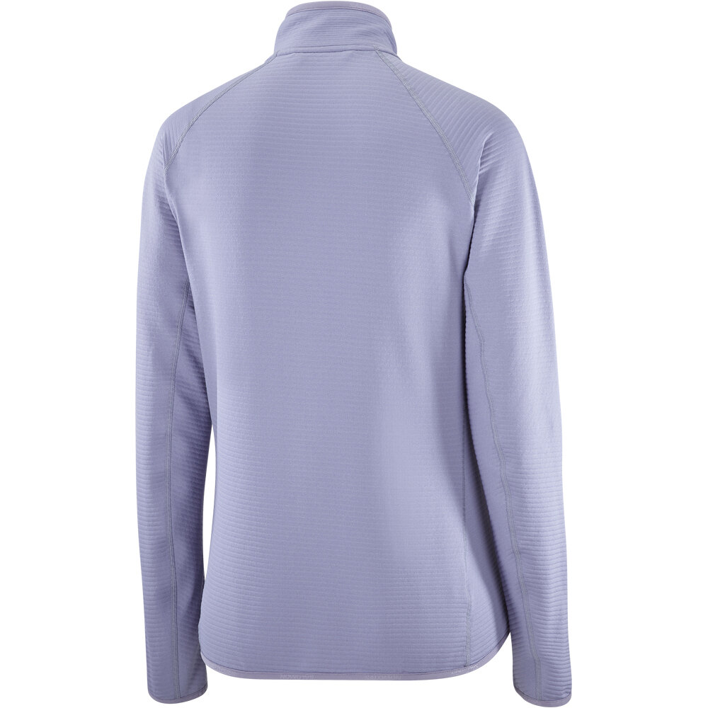 Salomon forro polar mujer ESSENTIAL LIGHTWARM AZUL 06