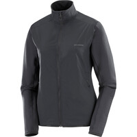 Salomon forro polar mujer ESSENTIAL LIGHTWARM HYBRID NEGRO 06