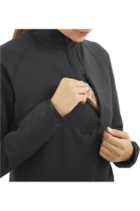 Salomon forro polar mujer ESSENTIAL LIGHTWARM NEGRO 03