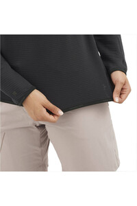 Salomon forro polar mujer ESSENTIAL LIGHTWARM NEGRO 04