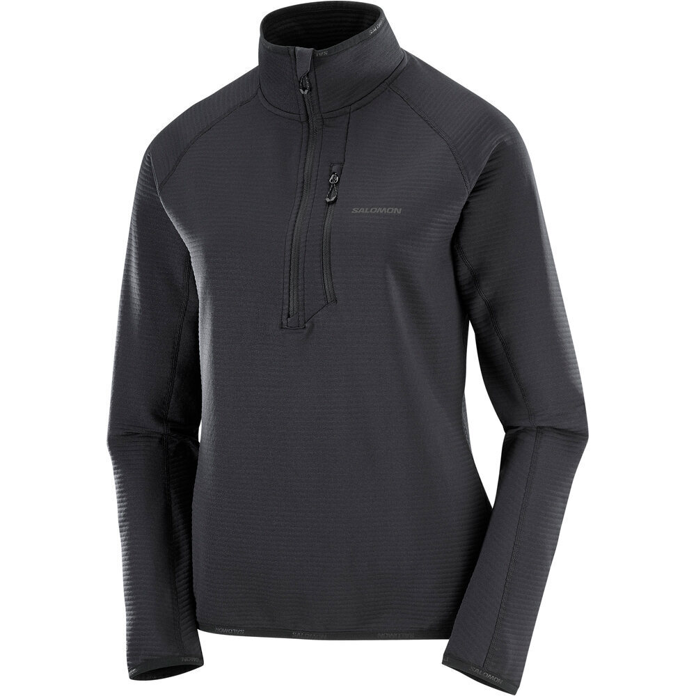 Salomon forro polar mujer ESSENTIAL LIGHTWARM NEGRO 05