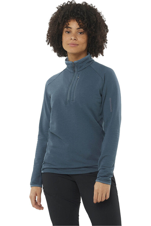Salomon forro polar mujer ESSENTIAL LTWARM AZUL