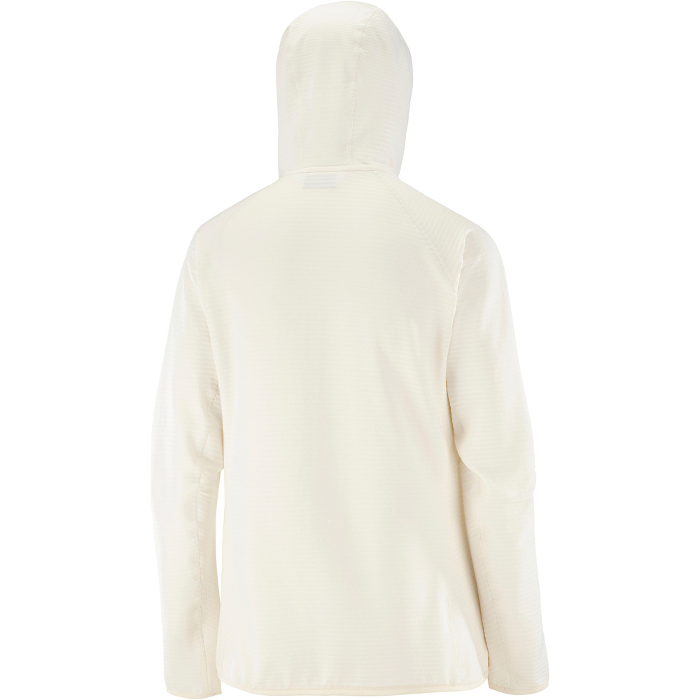 Salomon forro polar mujer SNTIAL LIGHTWARM HD BLANCO 06