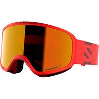 Salomon gafas ventisca GOGGLES AKSIUM 2.0 CHERRYTOMATO/MidRed ROJO vista frontal