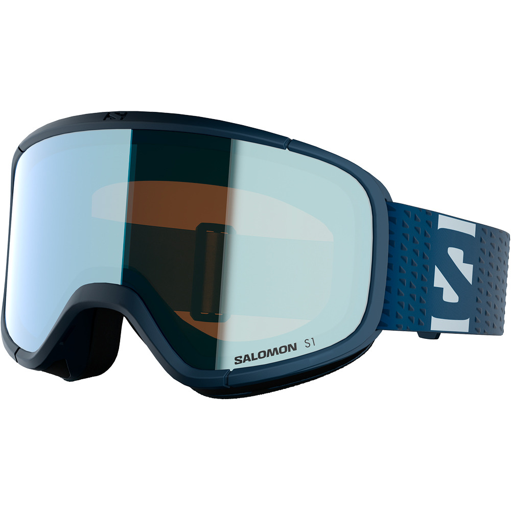 Salomon gafas ventisca GOGGLES AKSIUM 2.0 DRESSBLUE/LightBlue AZUL vista frontal