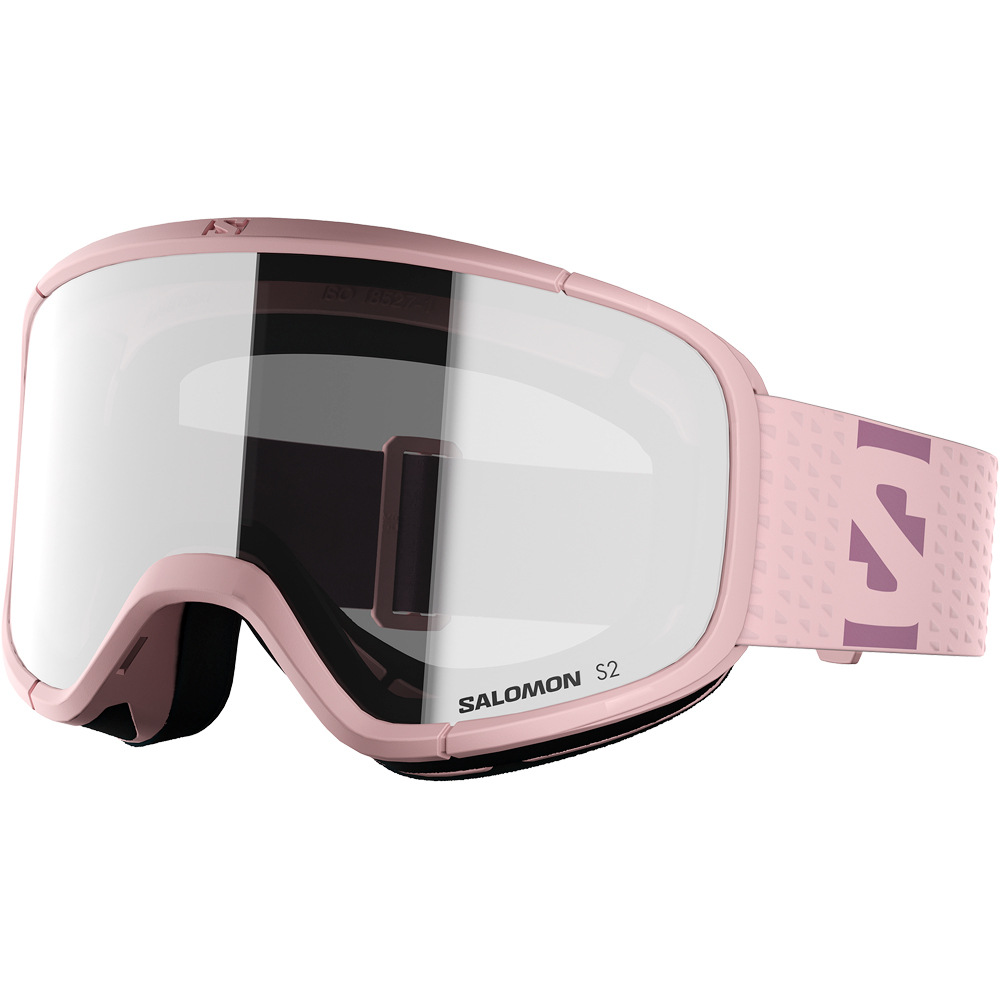 Salomon gafas ventisca GOGGLES AKSIUM 2.0 HEAVPINK/SuperWhite ROSA vista frontal