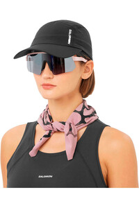 Salomon gorra running SHKOUT NEGRO 01