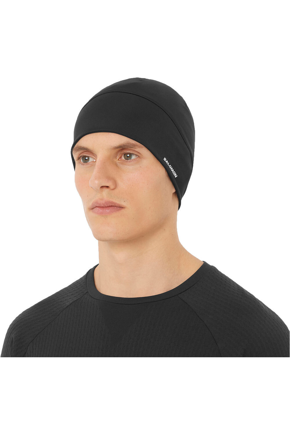 Salomon gorro ACTIVE BEANIE NEGRO vista frontal