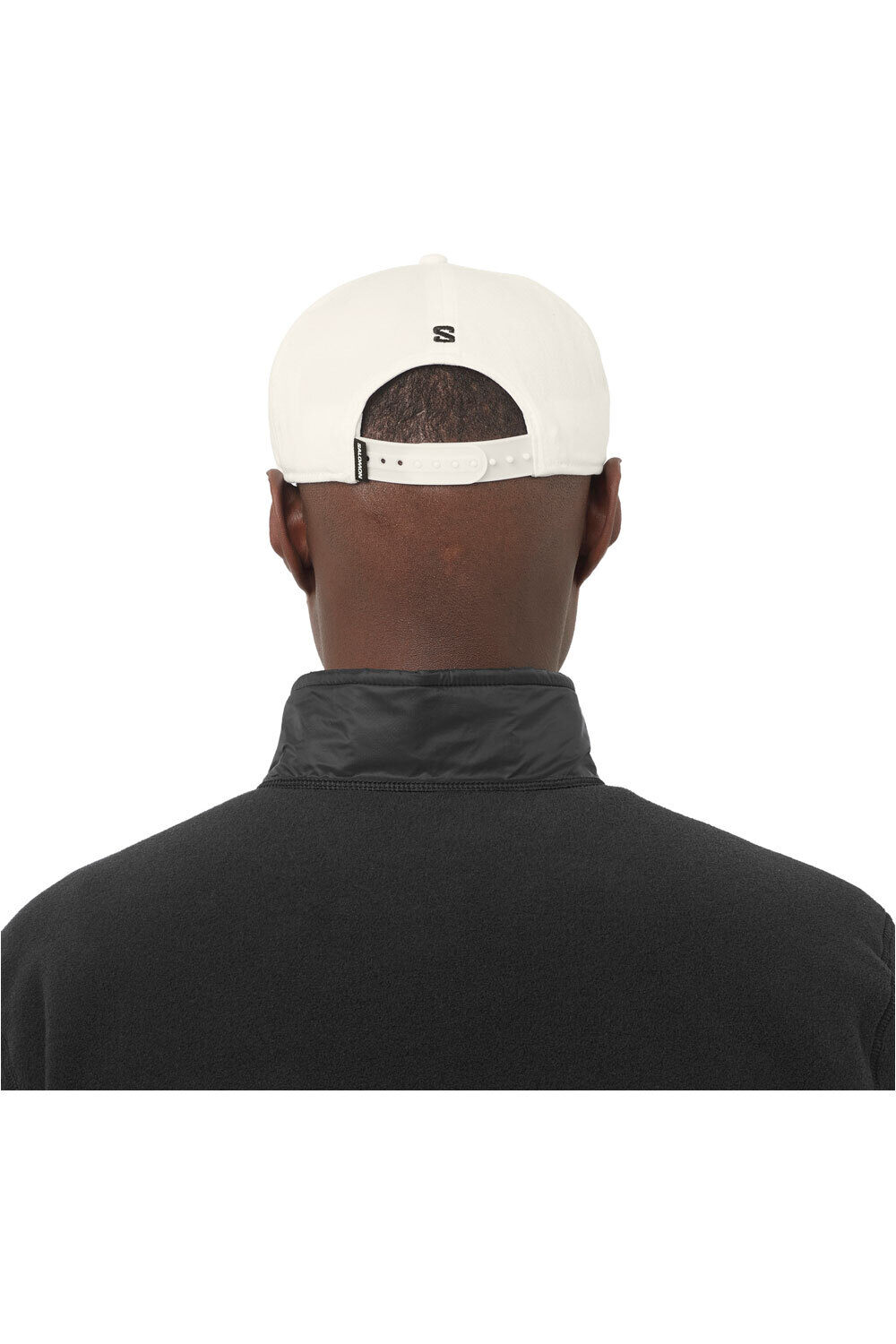 Salomon gorros montaña LOGO FLAT BLANCO 02