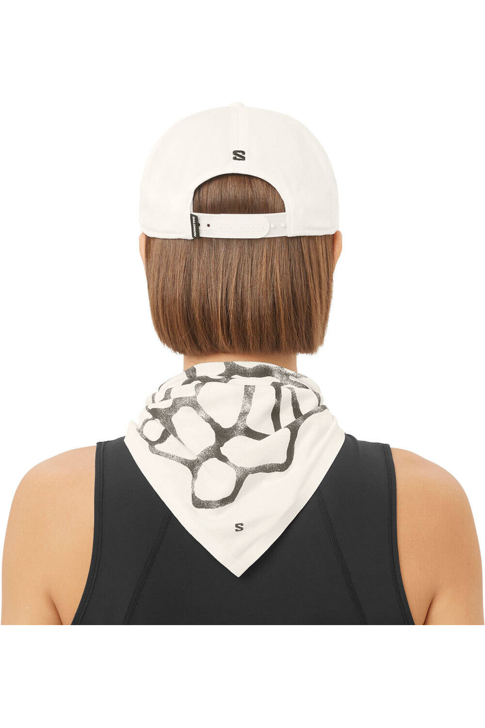 Salomon gorros montaña LOGO FLAT BLANCO 03