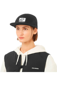 Salomon gorros montaña WILD RAYS 5 PANEL CAP NEGRO 01