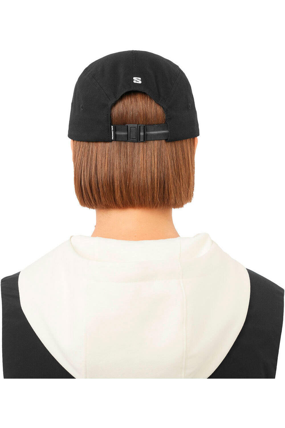 Salomon gorros montaña WILD RAYS 5 PANEL CAP NEGRO 03