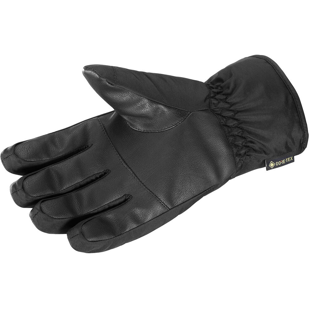 Salomon guantes esquí hombre FORCE GORE - TEX NEGRO vista trasera