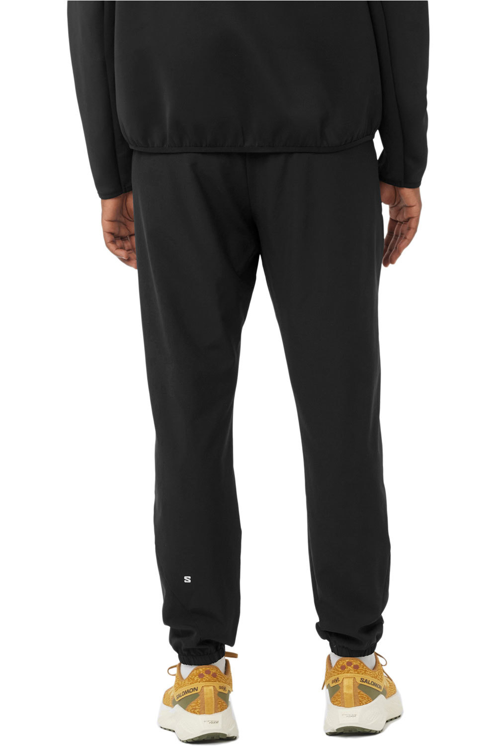 Salomon malla trail running larga hombre SHKOUT CORE NEGRO vista trasera