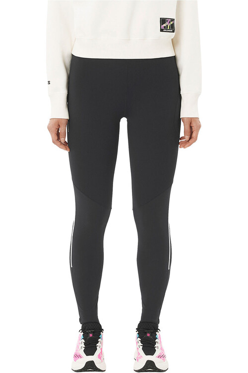 Salomon mallas trail running cortas mujer SENSE STOW NEGRO