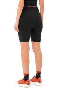 Salomon mallas trail running cortas mujer SHKOUT BLIS NEGRO vista trasera