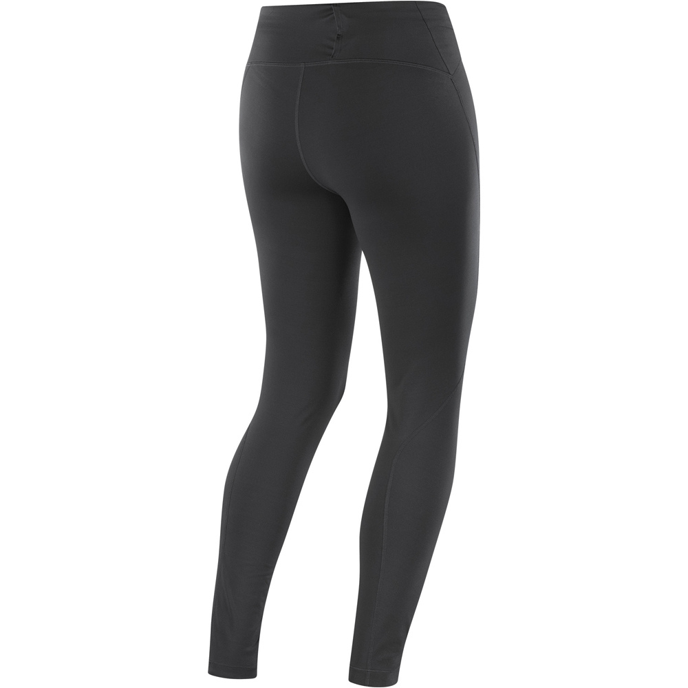 Salomon mallas trail running largas mujer SHKOUT CORE WARM NEGRO 03