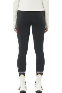 Salomon mallas trail running largas mujer SHKOUT CORE WARM NEGRO vista trasera