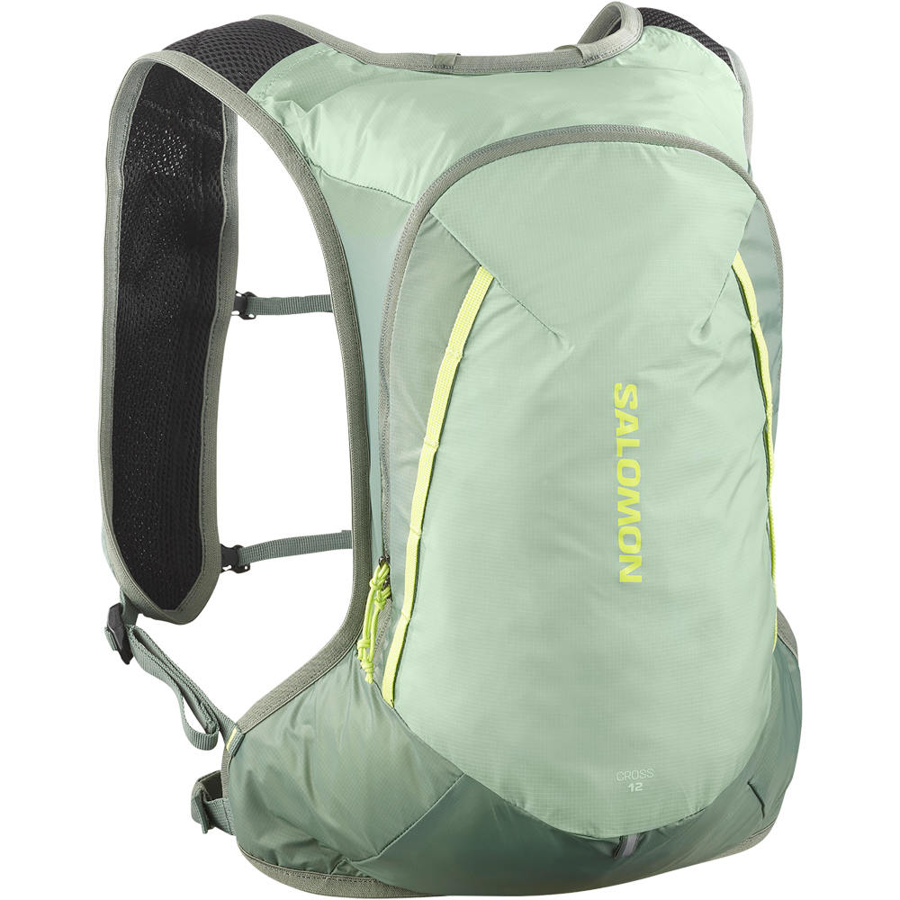 Salomon mochila montaña CROSS 12 VERDE 02