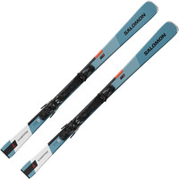 Salomon pack esquí y fijacion E S/MAX 6 + M10 GW L80 T Tea  vista frontal