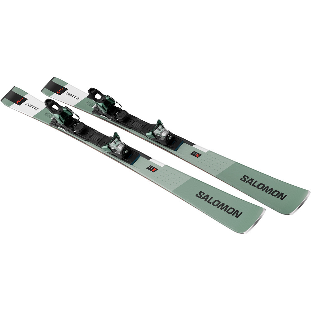 Salomon pack esquí y fijacion SKI SET E S/MAX 8 + M11 GW L80 OILGR  02