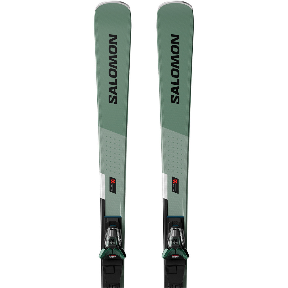 Salomon pack esquí y fijacion SKI SET E S/MAX 8 + M11 GW L80 OILGR  03