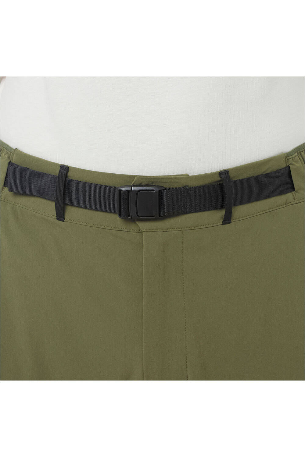 Salomon pantalón corto montaña hombre WAYFARER 2.0 VERDE vista detalle