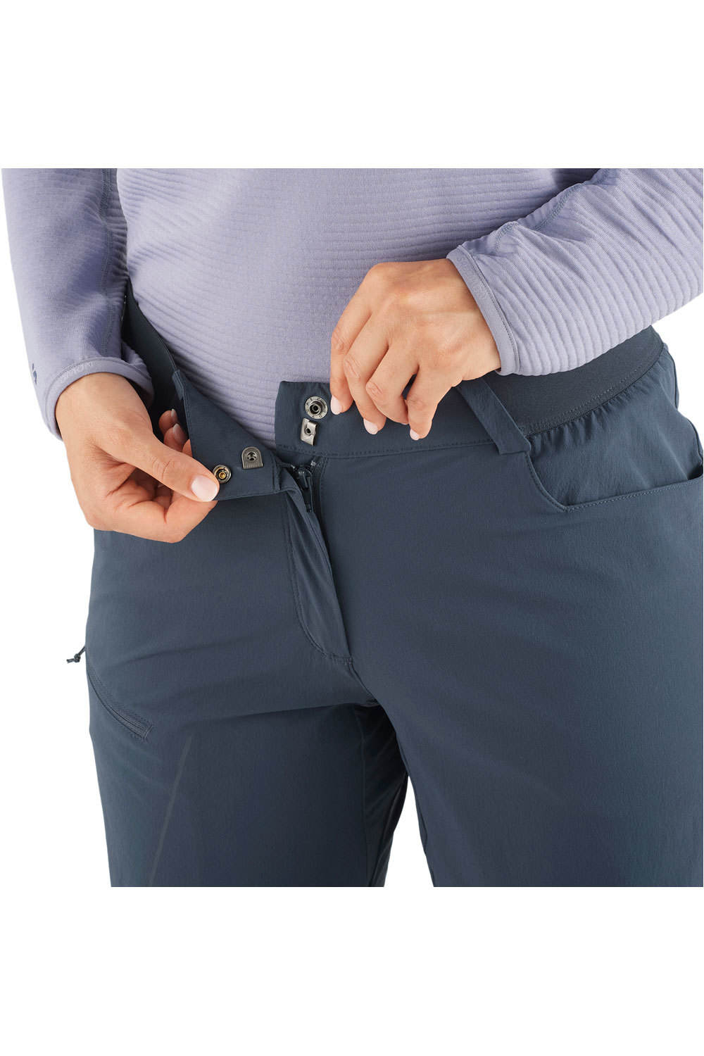 Salomon pantalón corto montaña mujer WAYFARER AZUL 04
