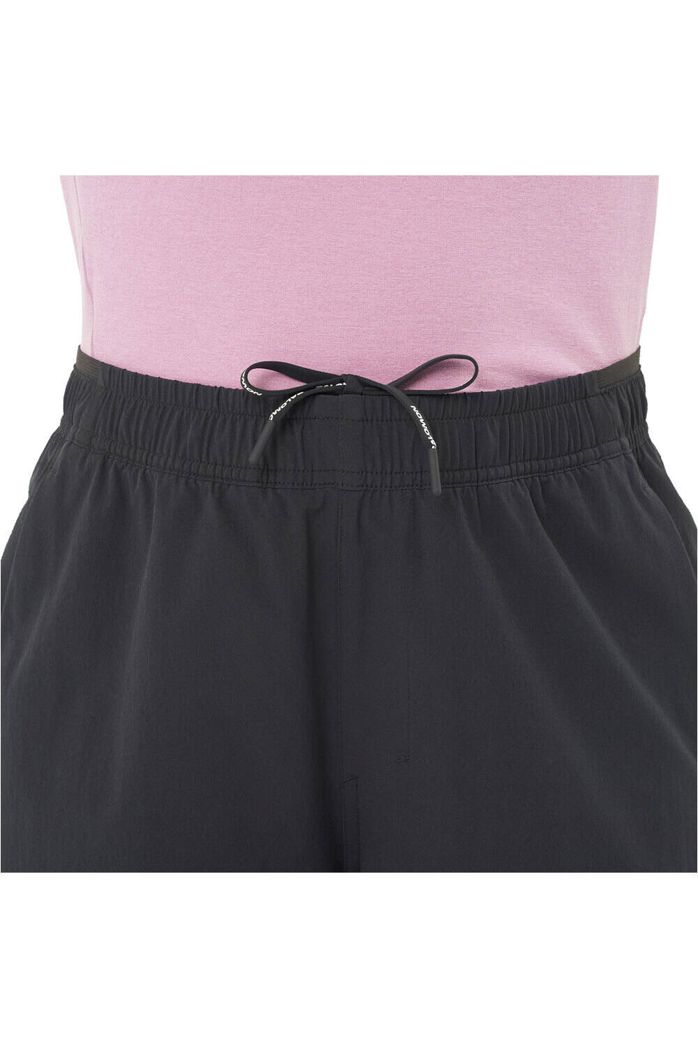 Salomon pantalón corto montaña mujer WAYFARER EASE 2.0 NEGRO vista detalle