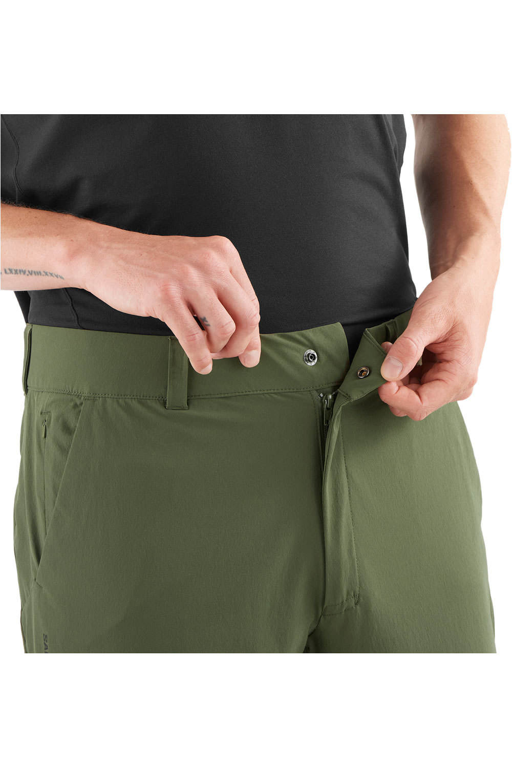 Salomon pantalón montaña hombre WAYFARER EVERYDAY VERDE 03