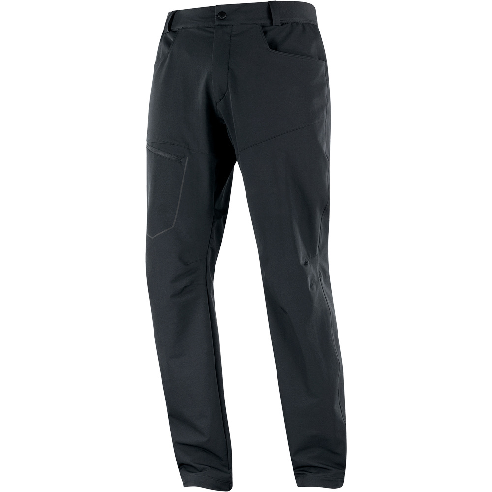 Salomon pantalón montaña hombre WAYFARER NEGRO vista detalle