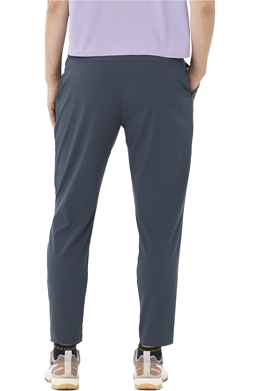 Salomon pantalón montaña mujer COMET AZUL vista trasera