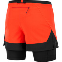 Salomon pantalón running hombre CROSS 2IN1 ROJO 03