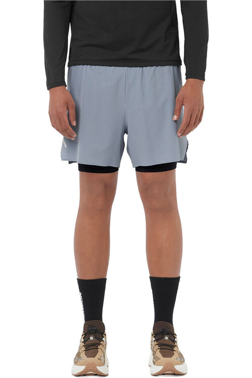 Salomon pantalón running hombre SENSE AERO 2IN1 AZUL
