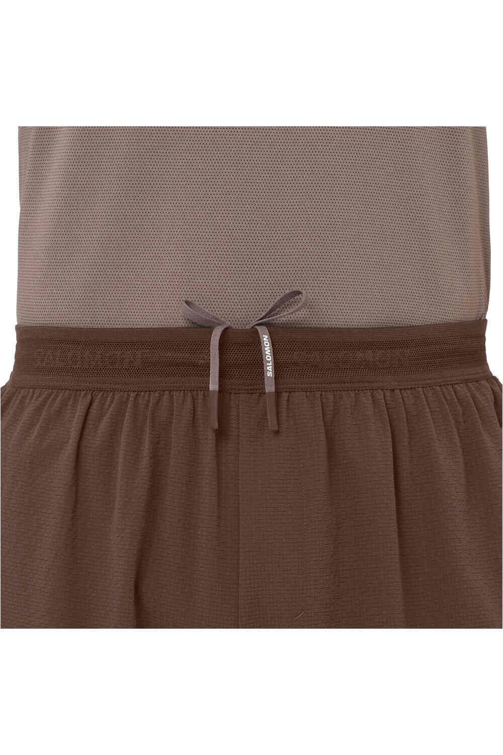 Salomon pantalón running hombre SENSE AERO MARRON vista detalle