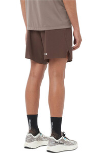 Salomon pantalón running hombre SENSE AERO MARRON vista trasera