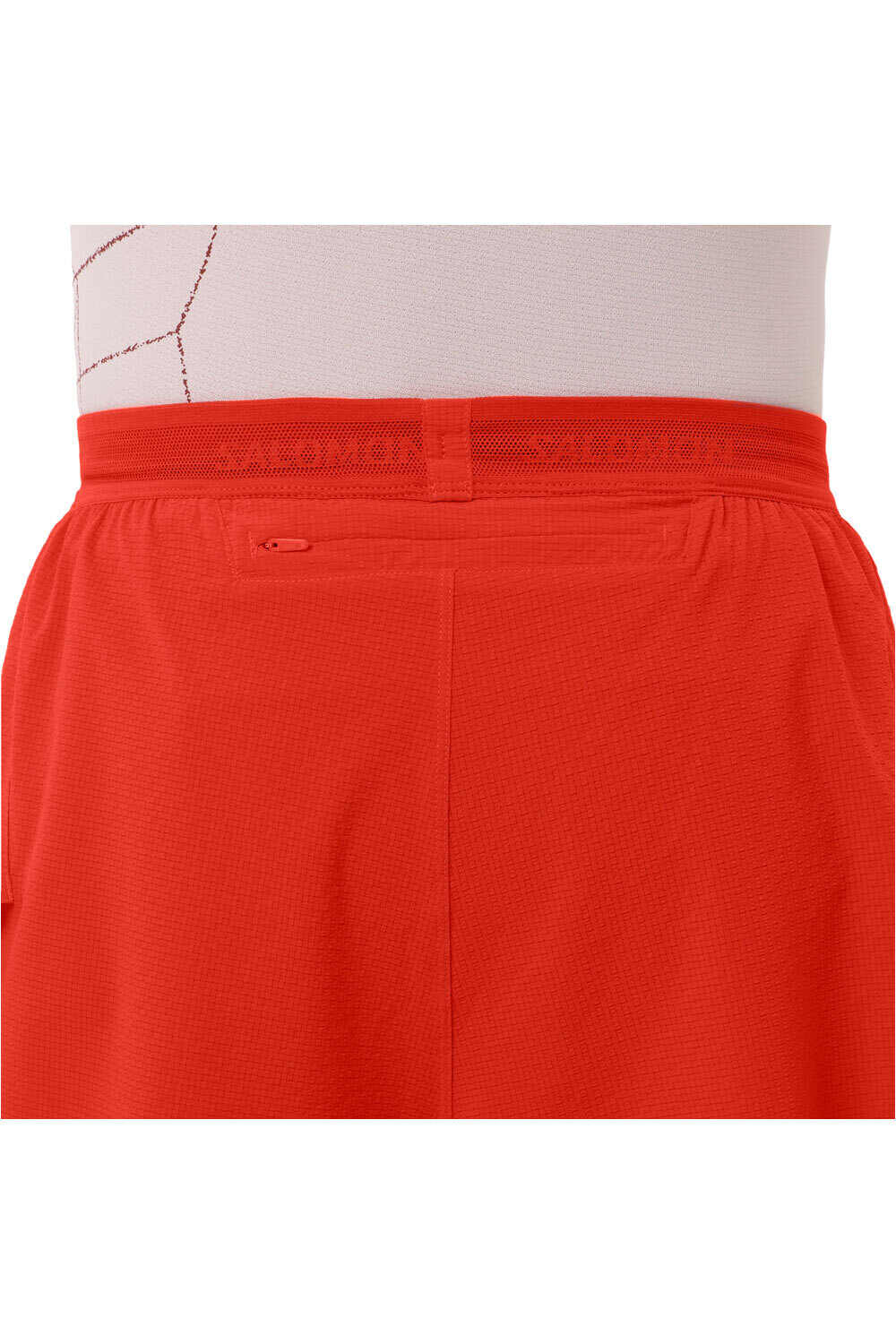 Salomon pantalón running hombre SENSE AERO SPLT 3 ROJO 03