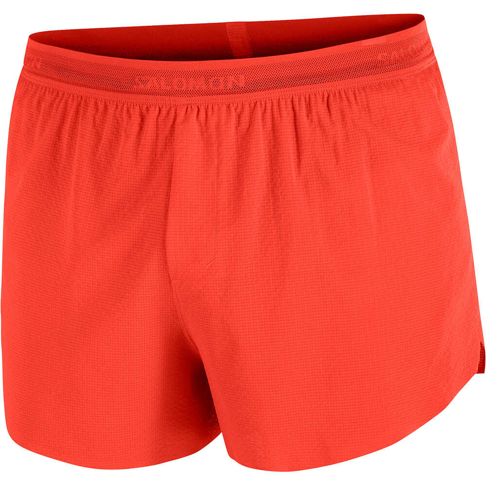 Salomon pantalón running hombre SENSE AERO SPLT 3 ROJO 04