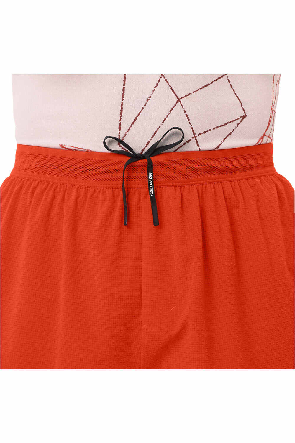 Salomon pantalón running hombre SENSE AERO SPLT 3 ROJO vista detalle