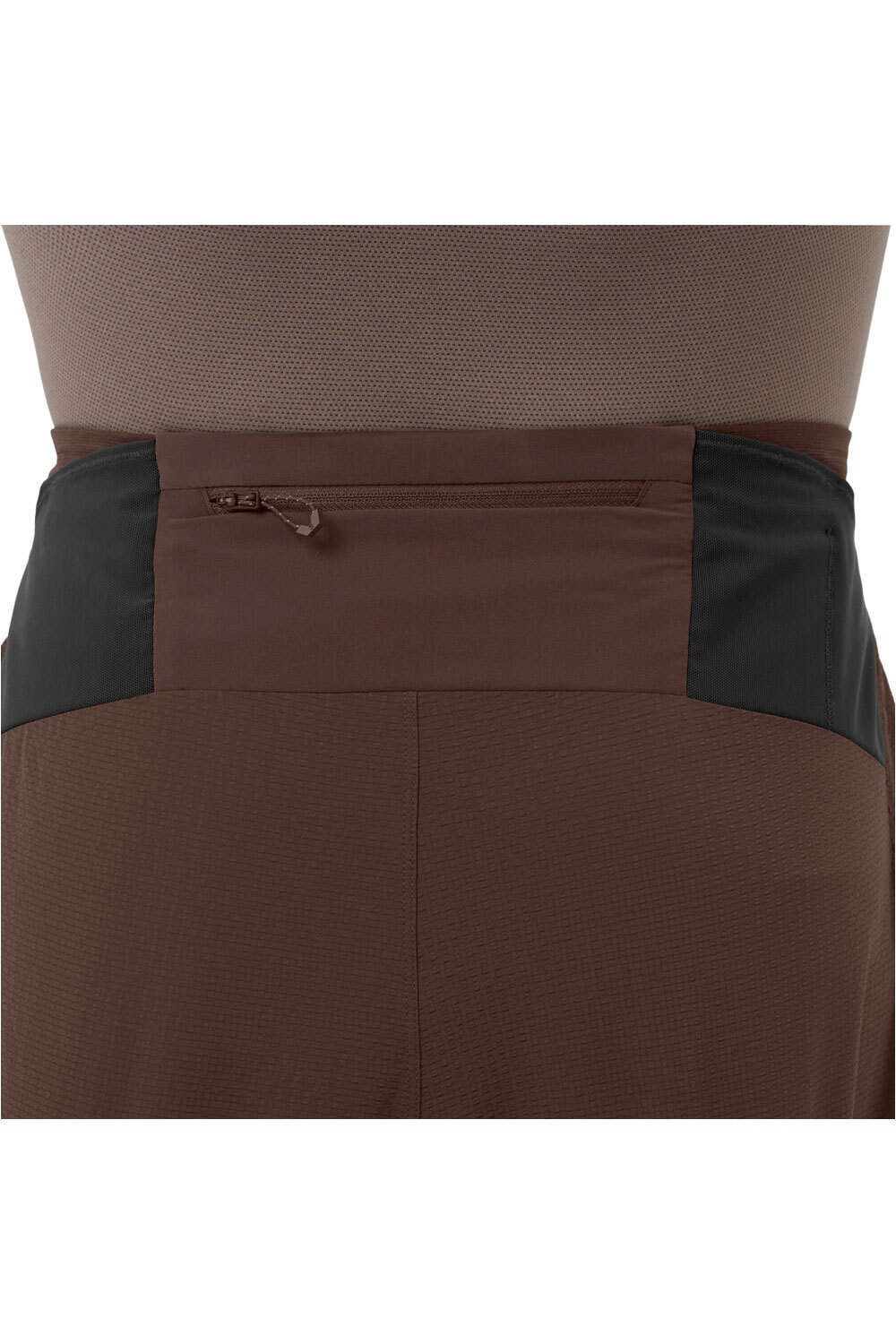 Salomon pantalón running hombre SENSE AERO STOW 5 MARRON 03
