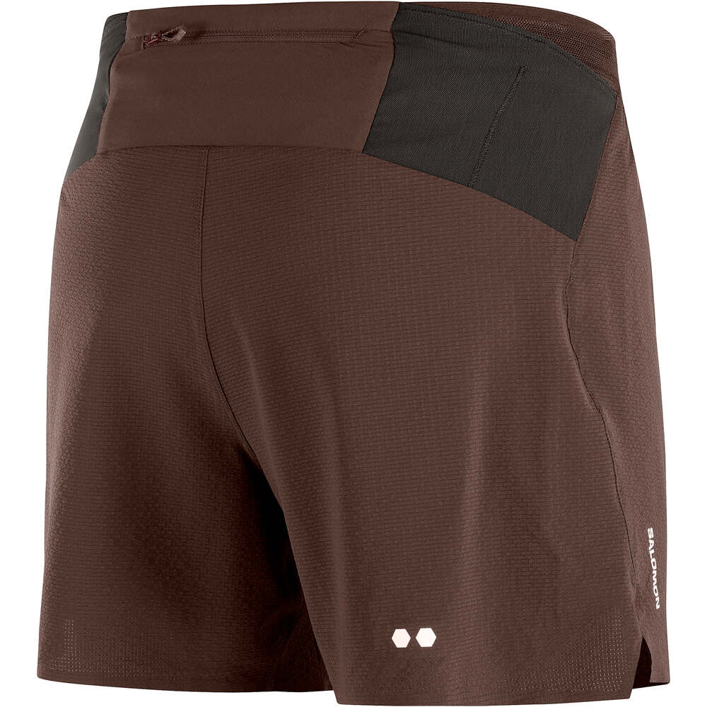Salomon pantalón running hombre SENSE AERO STOW 5 MARRON 06