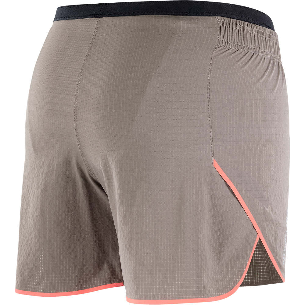 Salomon pantalones cortos trail running mujer SENSE AERO 5 MARRON 05
