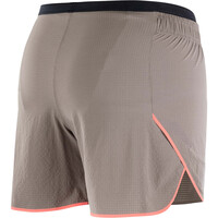 Salomon pantalones cortos trail running mujer SENSE AERO 5 MARRON 05