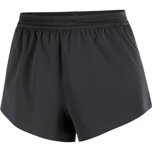 Salomon pantalones cortos trail running mujer SENSE AERO SPLT 3 NEGRO