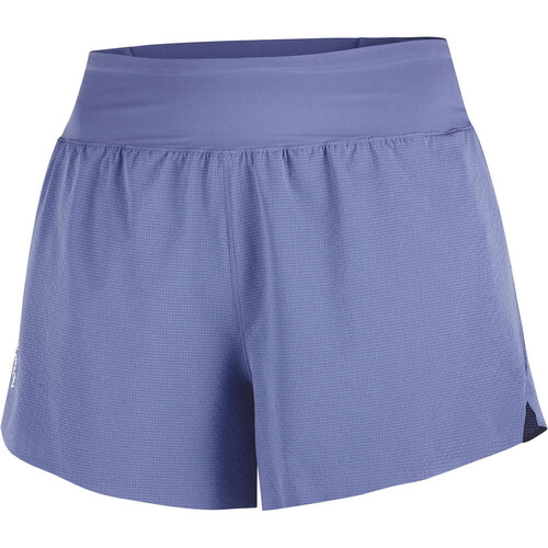 Salomon pantalones cortos trail running mujer SENSE AERO STOW 4 AZUL